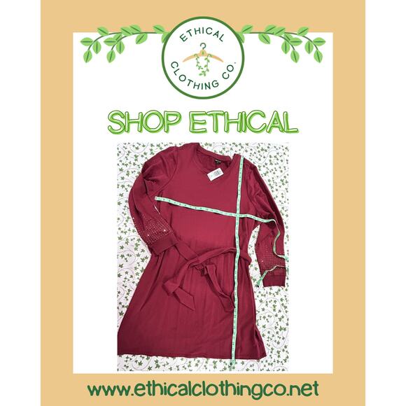 NWT Torrid Embellished Burgundy Dress Size: 3X - Picture 1 of 5